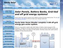 Tablet Screenshot of hardysolar.com